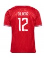 Dänemark Kasper Dolberg #12 Heimtrikot EM 2024 Kurzarm